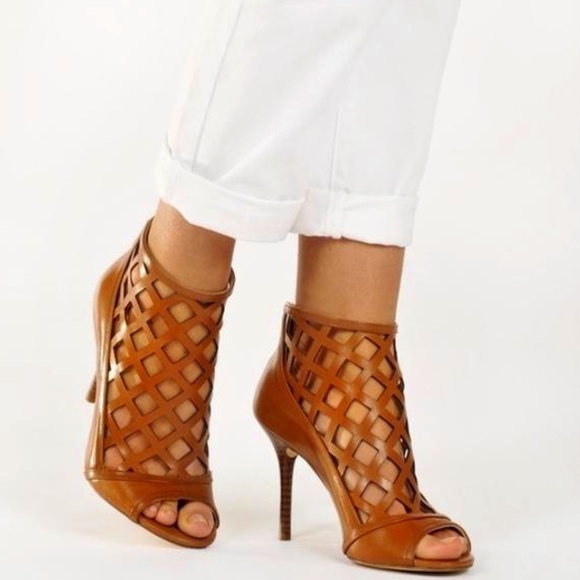Michael Kors High-Heel Caged Ankle Booties